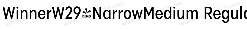 WinnerW29-NarrowMedium Regular字体转换